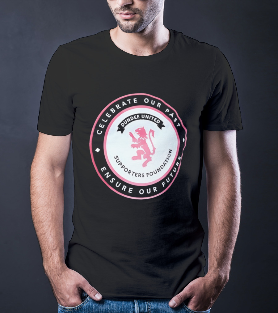 Dundee United Celebrate Our Past Ensure Our Future Supporters Foundation Lion Crest T-Shirt