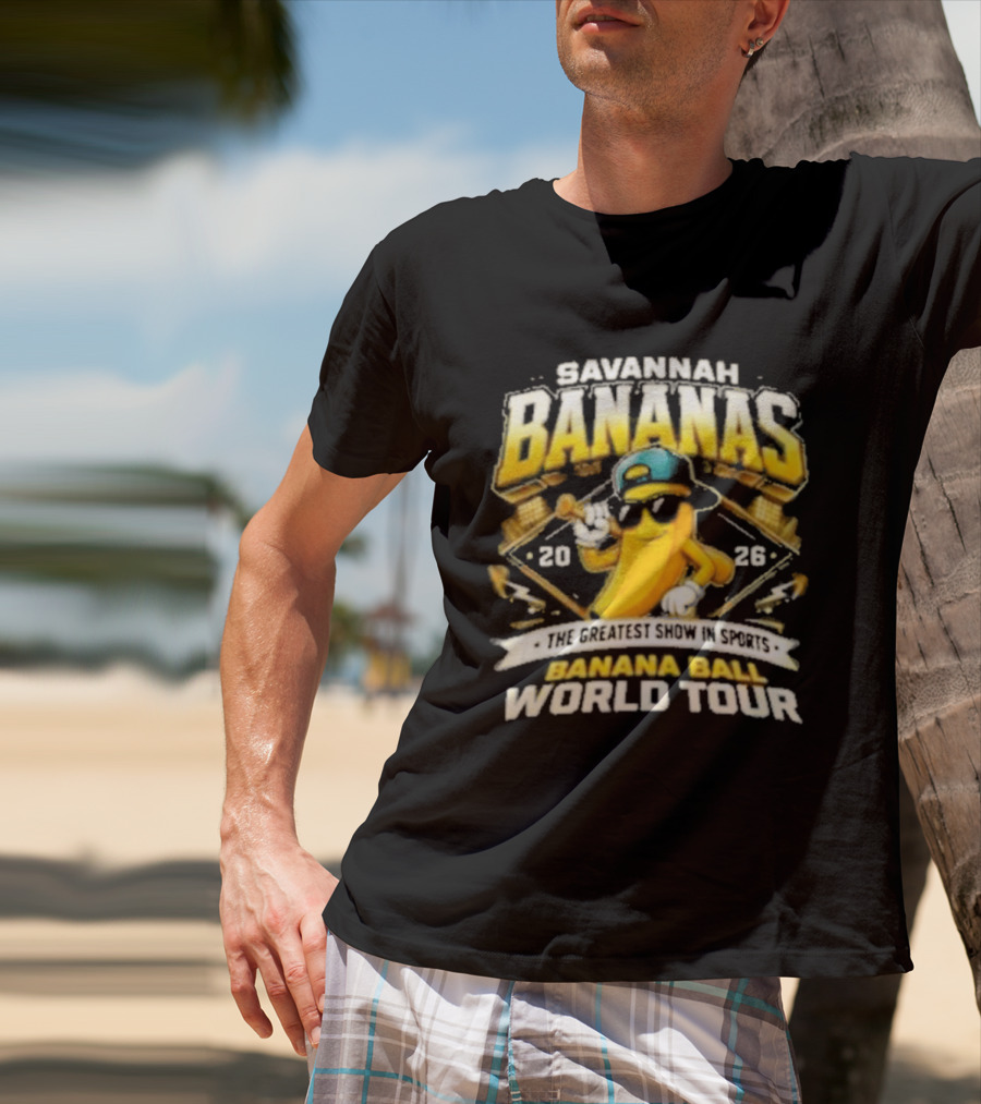 Savannah Bananas Banana Ball World Tour 2026 Baseball Event T-Shirt