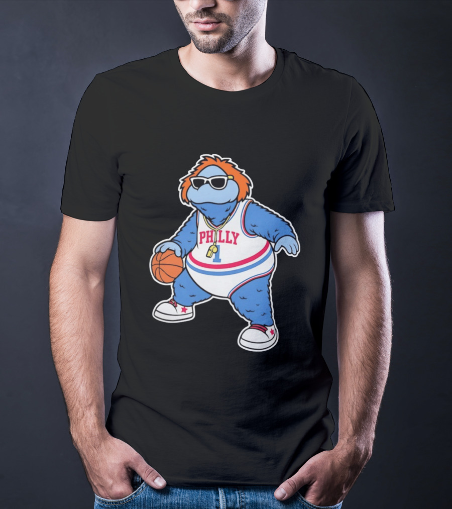 Philly Hoops Monster 76ers Hip Hop T-Shirt