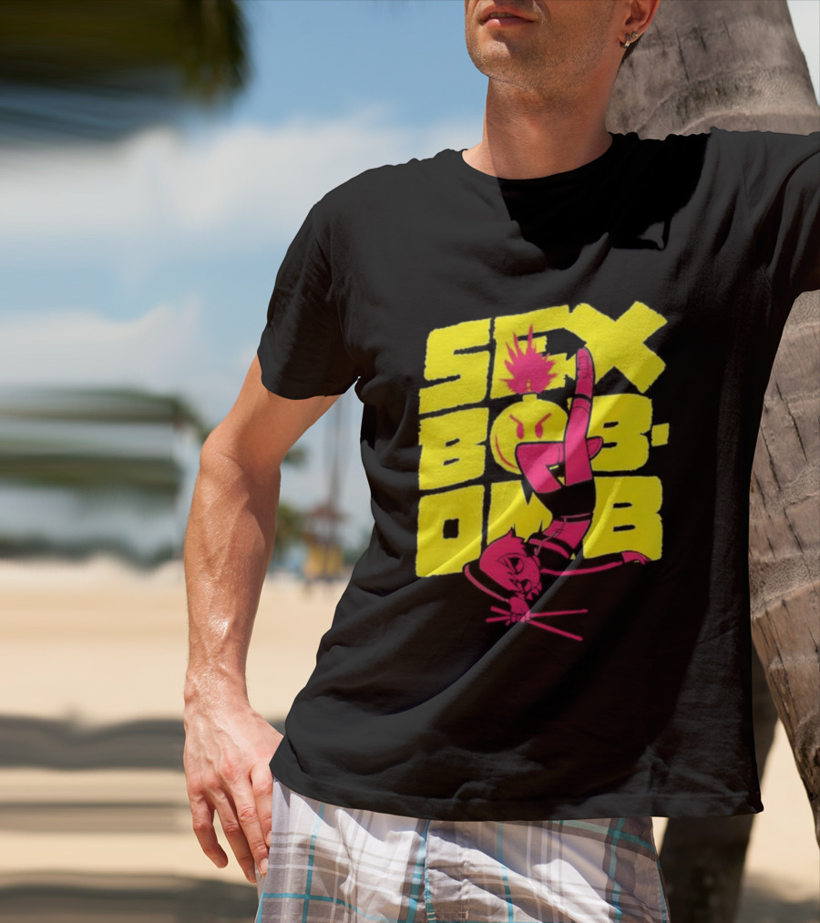 Scott Pilgrim Vol 3 Infinite Sadness 20th Anniversary Sex Bob Omb Explosion T-Shirt