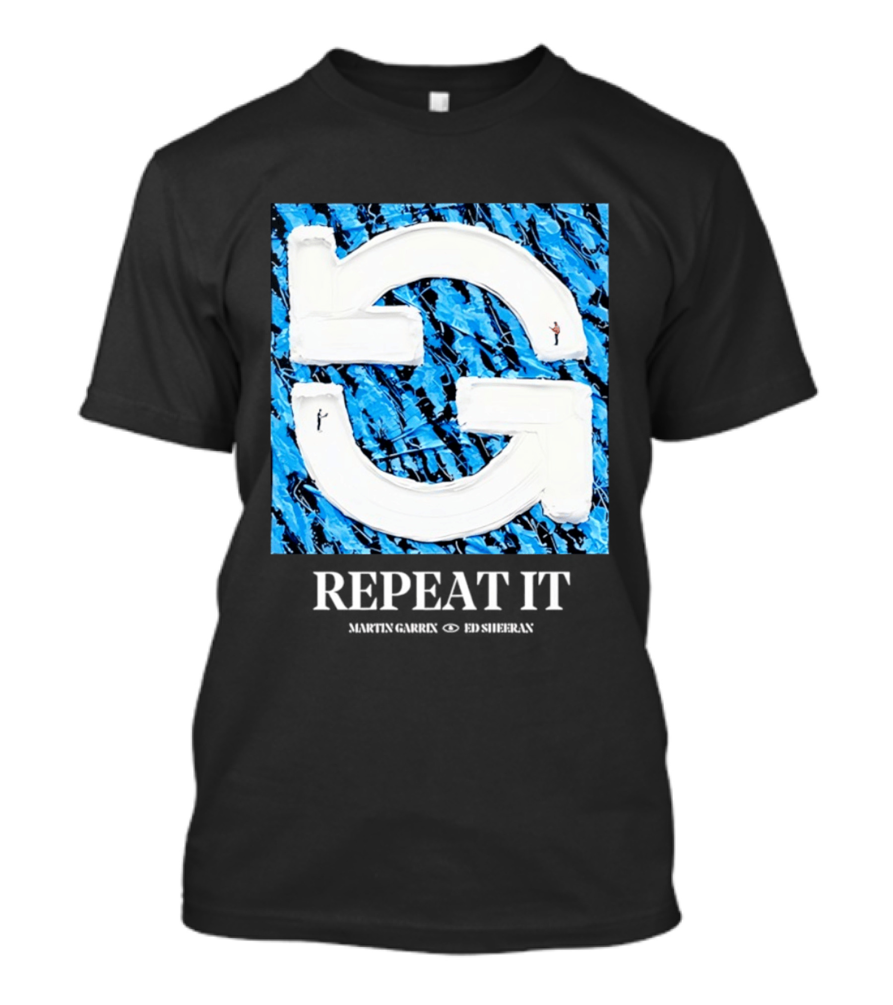 Martin Garrix Ed Sheeran Repeat It Blue Creative Collaboration T-Shirt