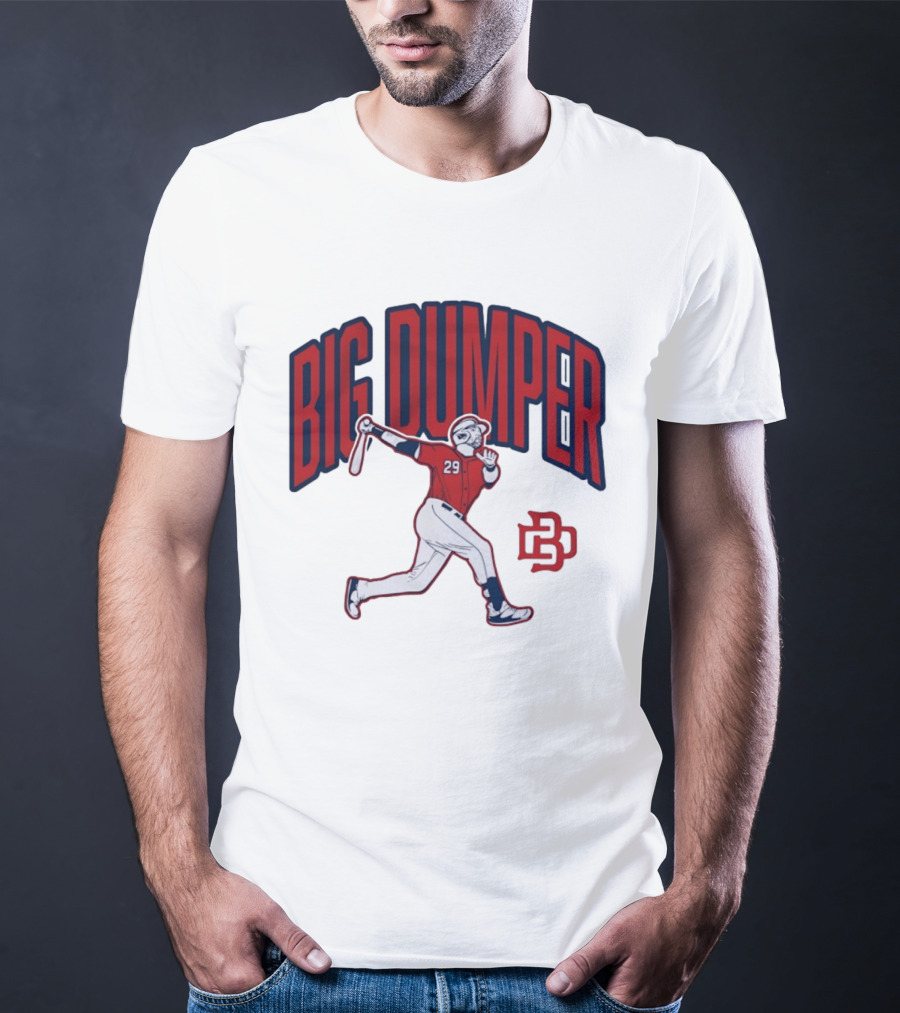 Big Dumper Baseball Player 29 Hitter Action Pose T-Shirt