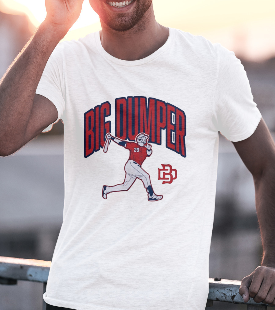 Big Dumper Baseball Player 29 Hitter Action Pose T-Shirt
