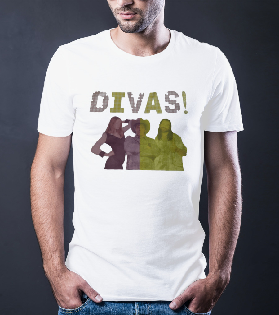 Divas Pop Culture Iconic Trio Plaid T-Shirt