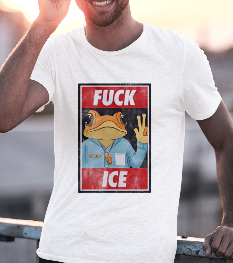 Fuck ICE DTMF Frog Whistle New York Knicks Player Basketball Sports T-Shirt