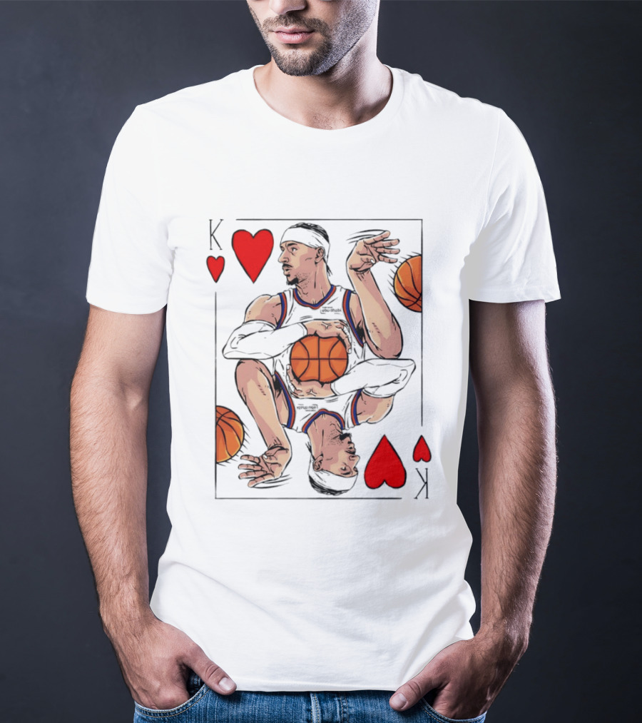 Josh Hart New York Knicks King Of Hearts NBA Card T-Shirt