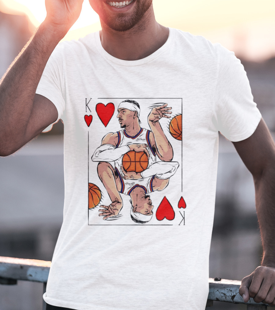 Josh Hart New York Knicks King Of Hearts NBA Card T-Shirt