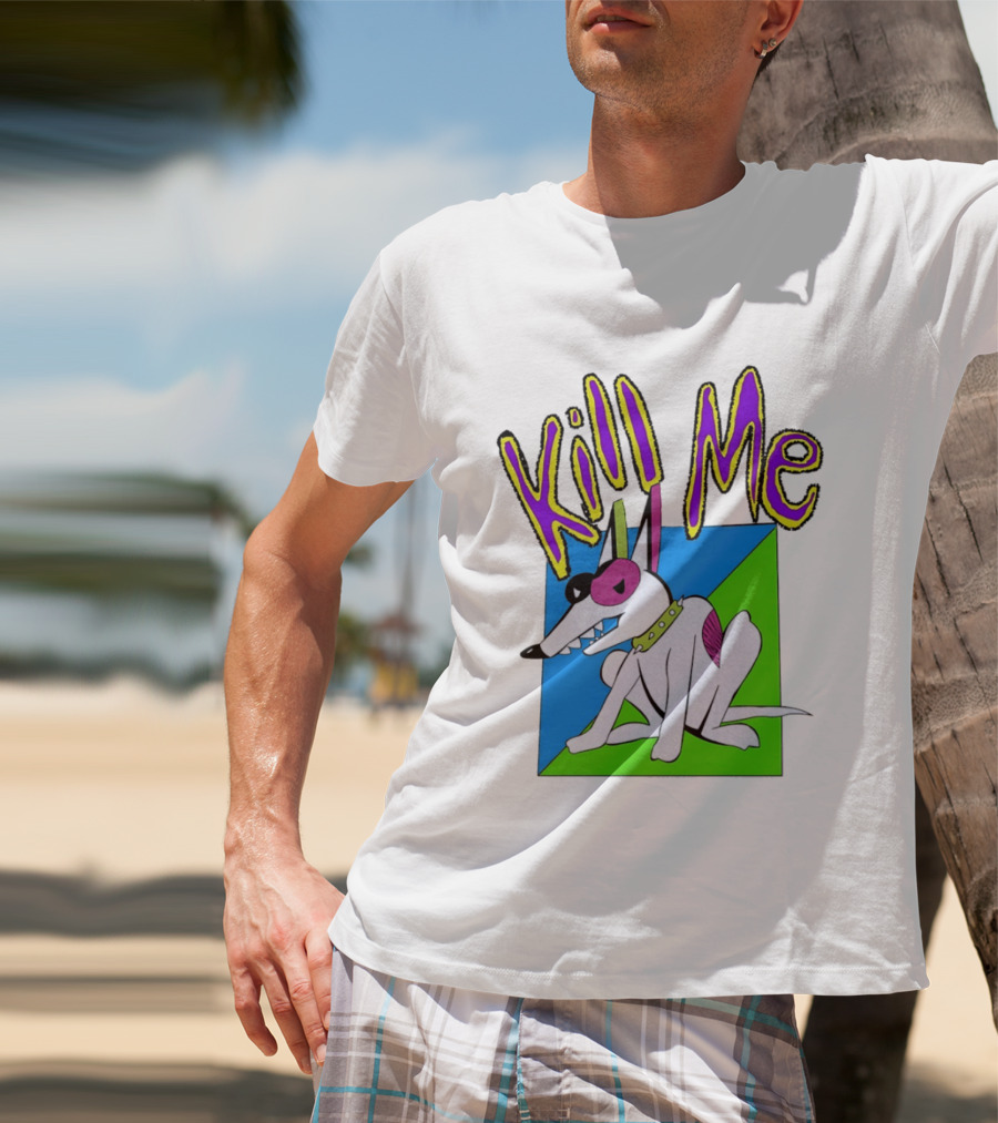 Kill Me Spuds MacKenzie Dog 1980s Pop Culture T-Shirt