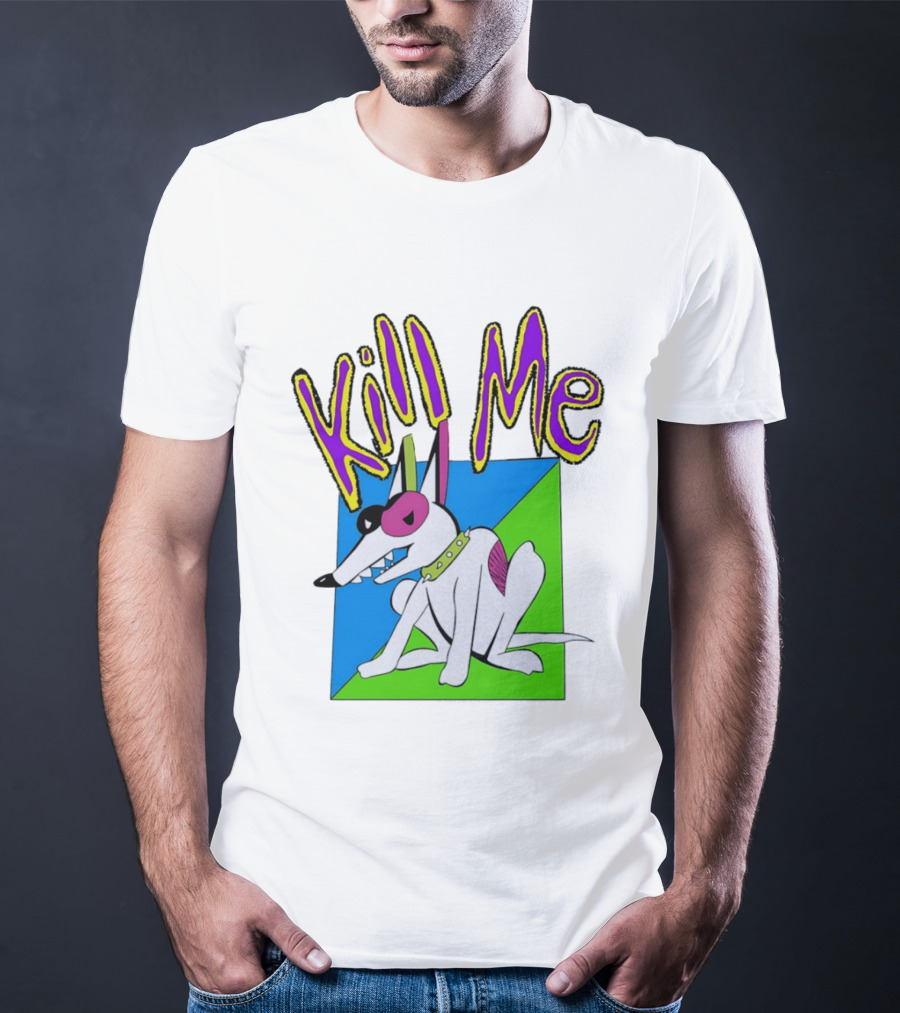 Kill Me Spuds MacKenzie Dog 1980s Pop Culture T-Shirt