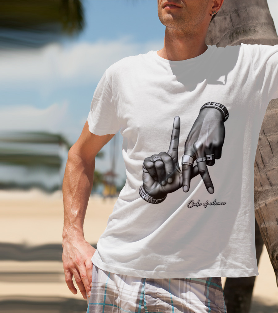 Code Of Silence LA Hand Gesture T-Shirt