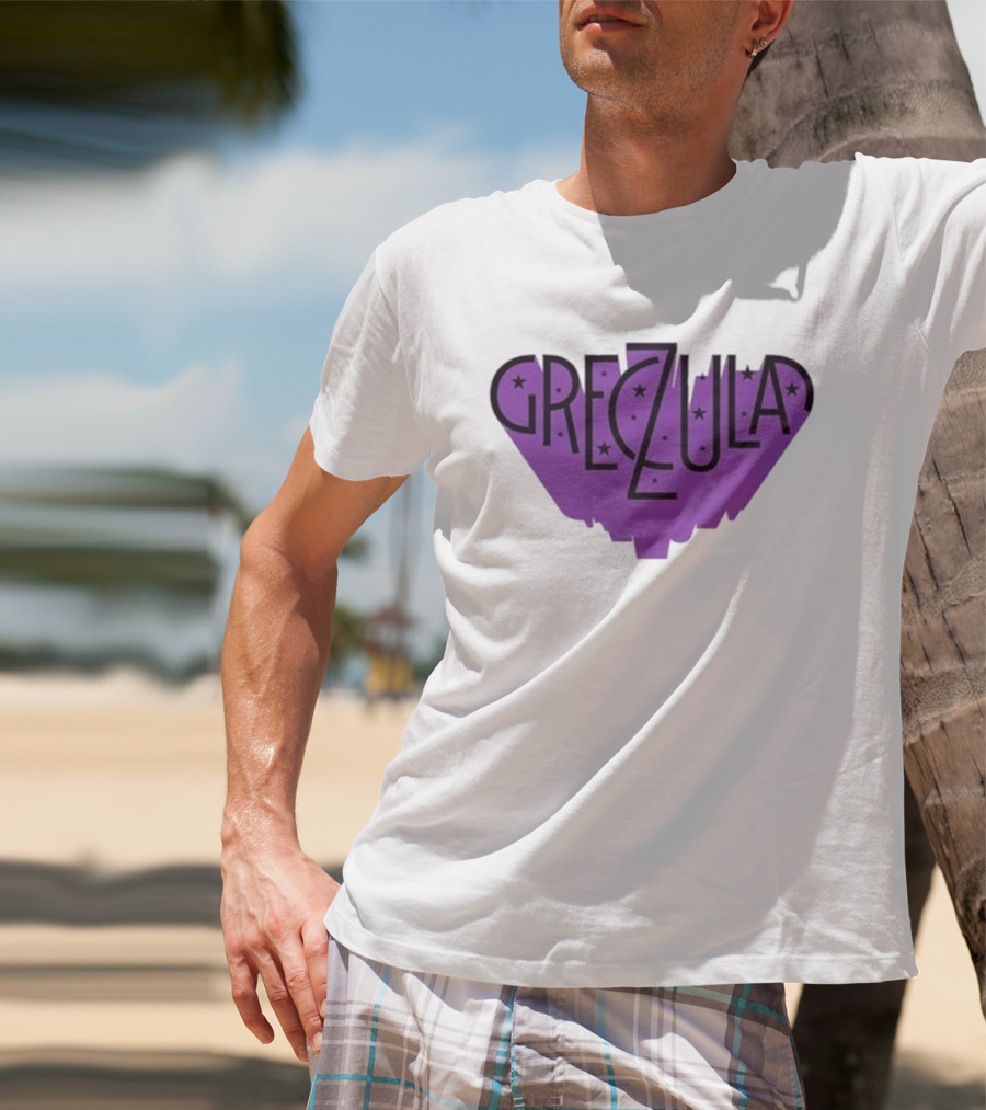 Greczula Starry Purple Tour 2026 Font T-Shirt