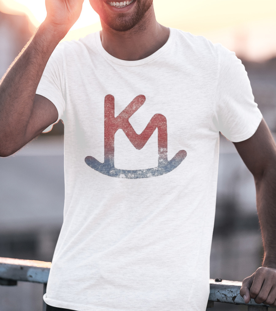 Kacey Musgraves KM Western Cattle Brand Red Blue T-Shirt
