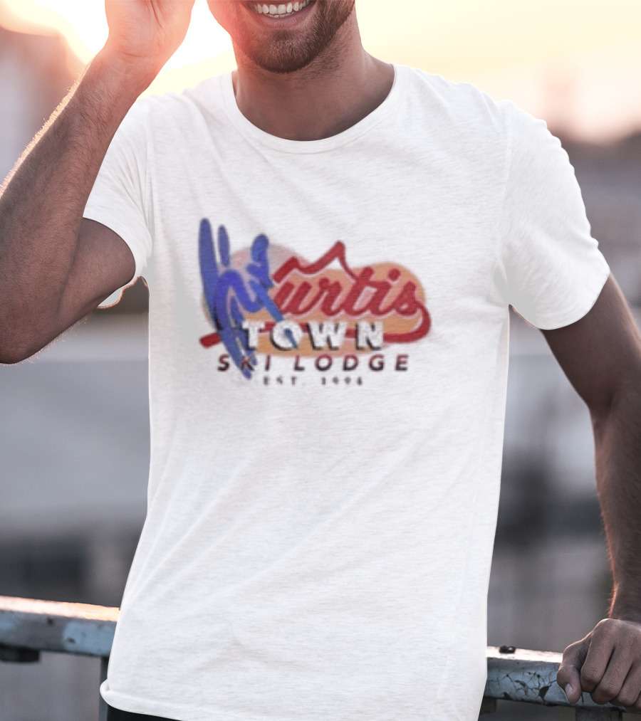 Kurtis Conner Ski Lodge Est 1994 Retro Winter Lodge T-Shirt