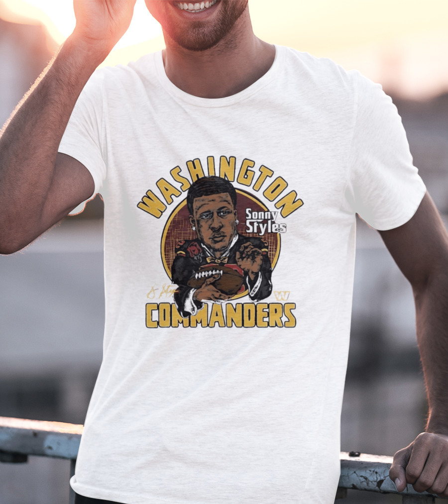 Washington Commanders Sonny Styles Classic Caricature T-Shirt