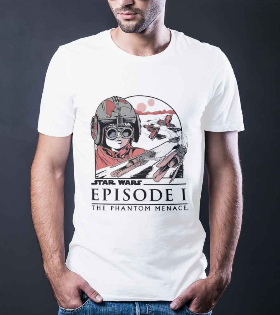 Star Wars Episode I The Phantom Menace Podrace Scene T-Shirt