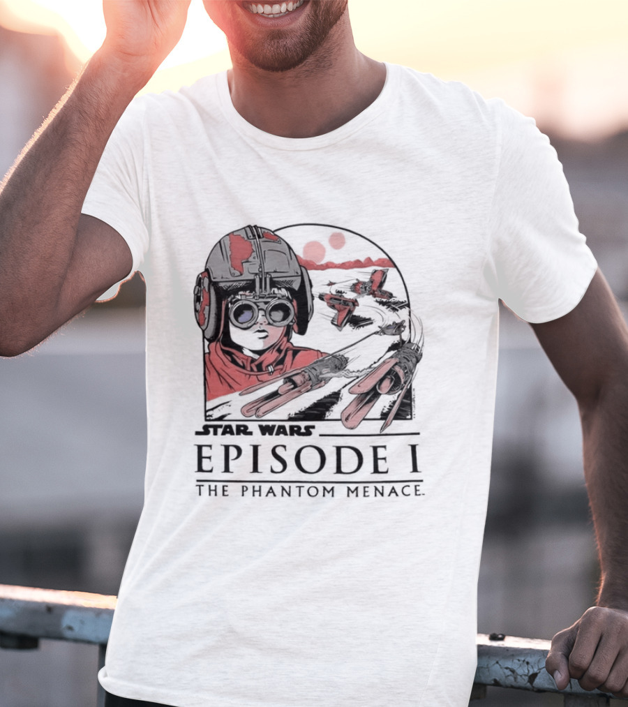 Star Wars Episode I The Phantom Menace Podrace Scene T-Shirt