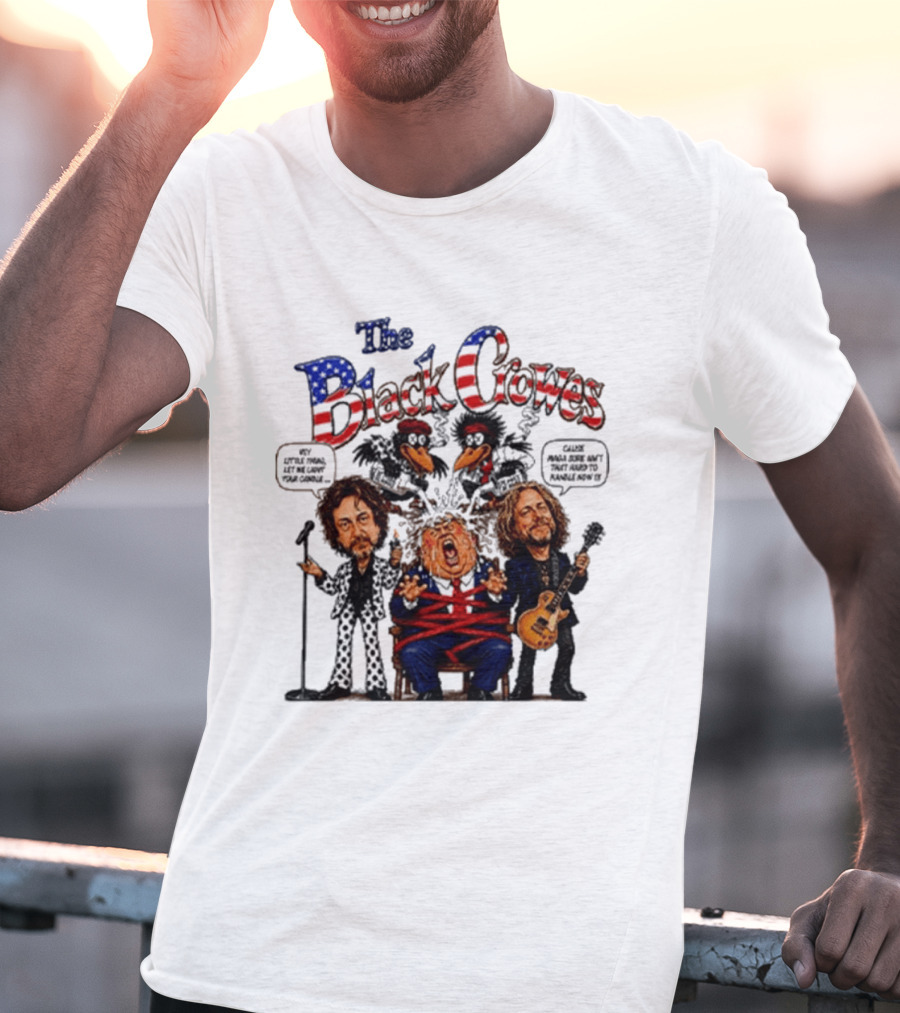 The Black Crowes Dump On Trump Political Commentary Band T-Shirt