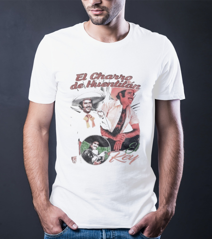 Vicente Fernandez El Charro De Huentitan El Rey Iconic Ranchera Style Mexican Music Legend T-Shirt