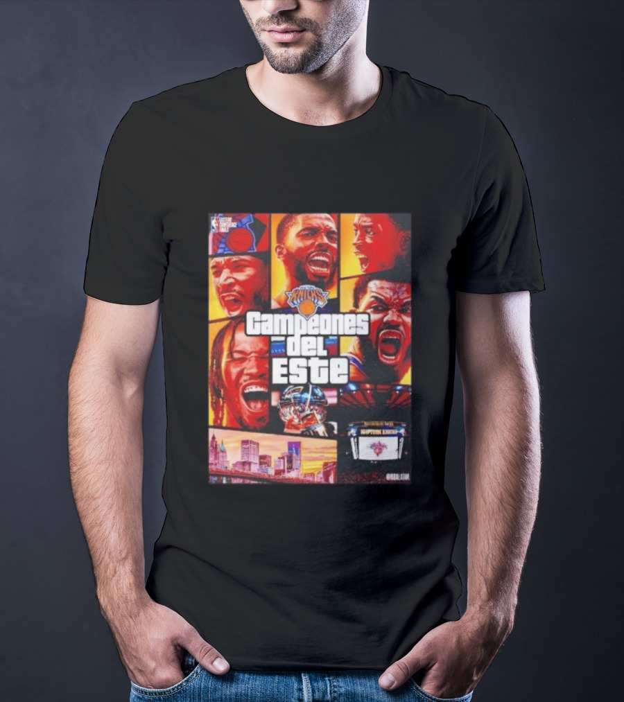 New York Knicks Campeones Del Este NBA Playoff Celebration T-Shirt
