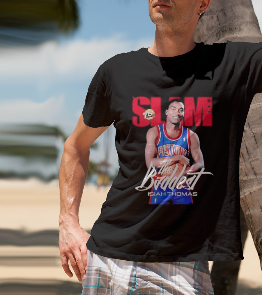 Slam Isiah Thomas The Baddest Pistons T-Shirt