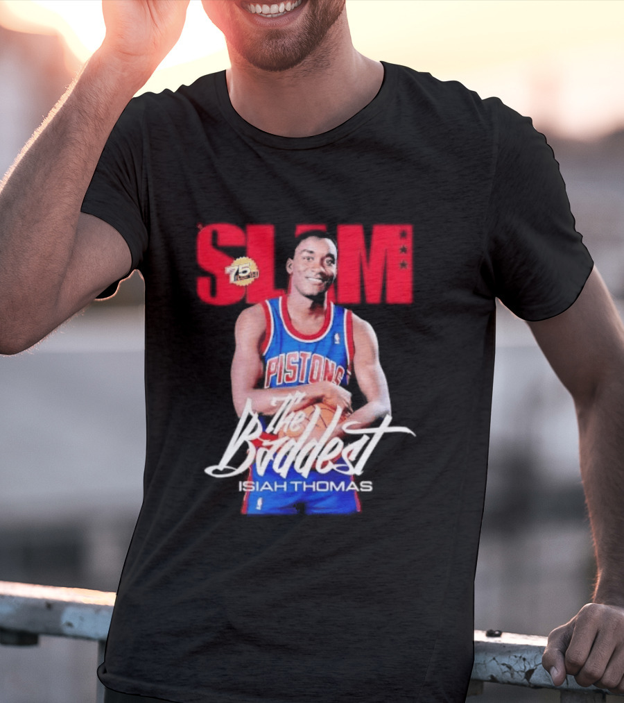 Slam Isiah Thomas The Baddest Pistons T-Shirt