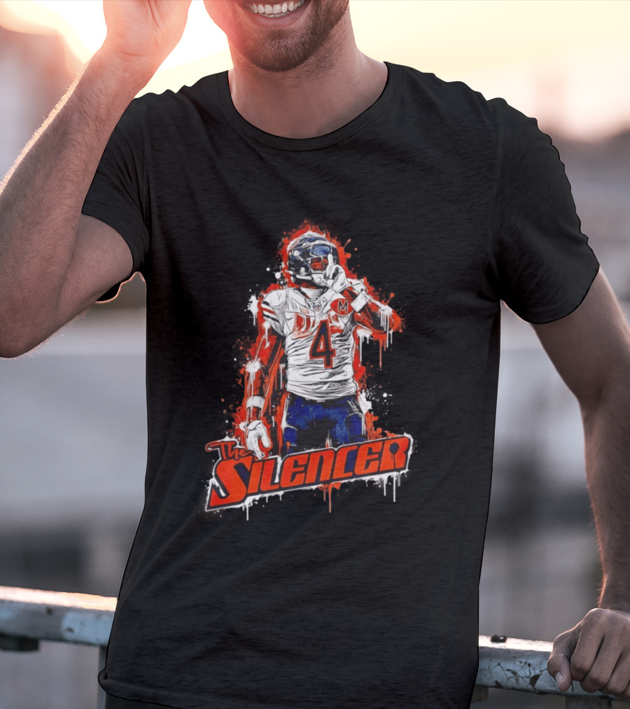 The Silencer D'Andre Swift Chicago Bears Football 2026 Official Merchandise T-Shirt