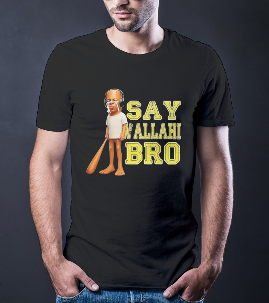 Tyler The Creator Say Wallahi Bro Baseball Bat T-Shirt