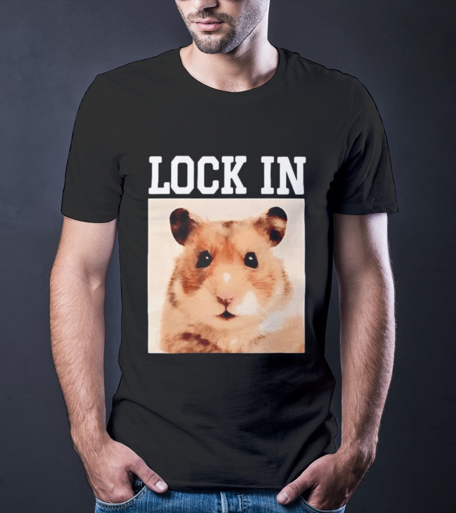 LOCK IN Hamster Cute Adorable Pet Animal T-Shirt