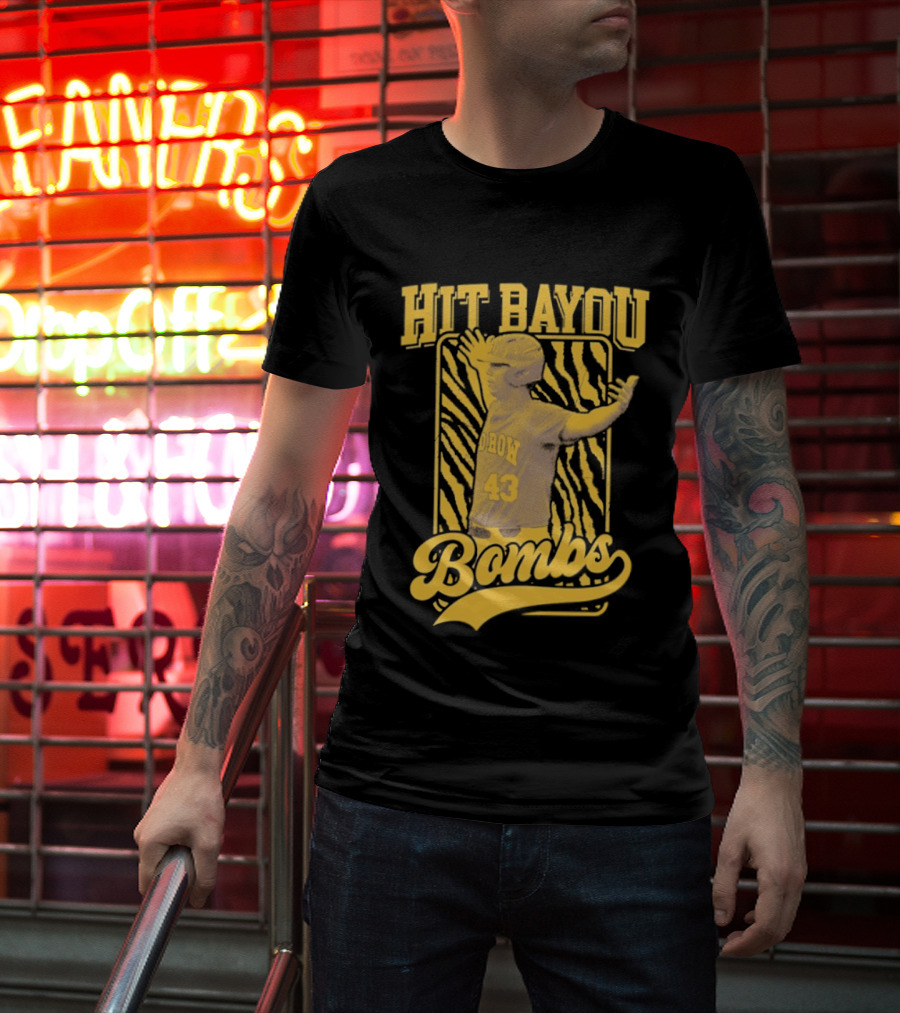 LSU Baseball Hit Bayou Bombs 43 Player T-Shirt
