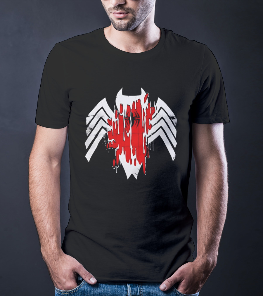Venom Symbiote Red Dripping Spider T-Shirt