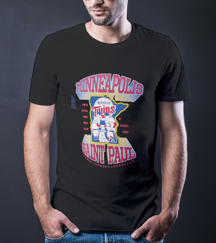 Minneapolis Minnesota Twins Saint Paul Baseball Team T-Shirt