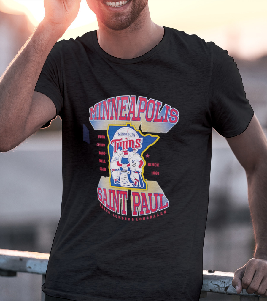 Minneapolis Minnesota Twins Saint Paul Baseball Team T-Shirt