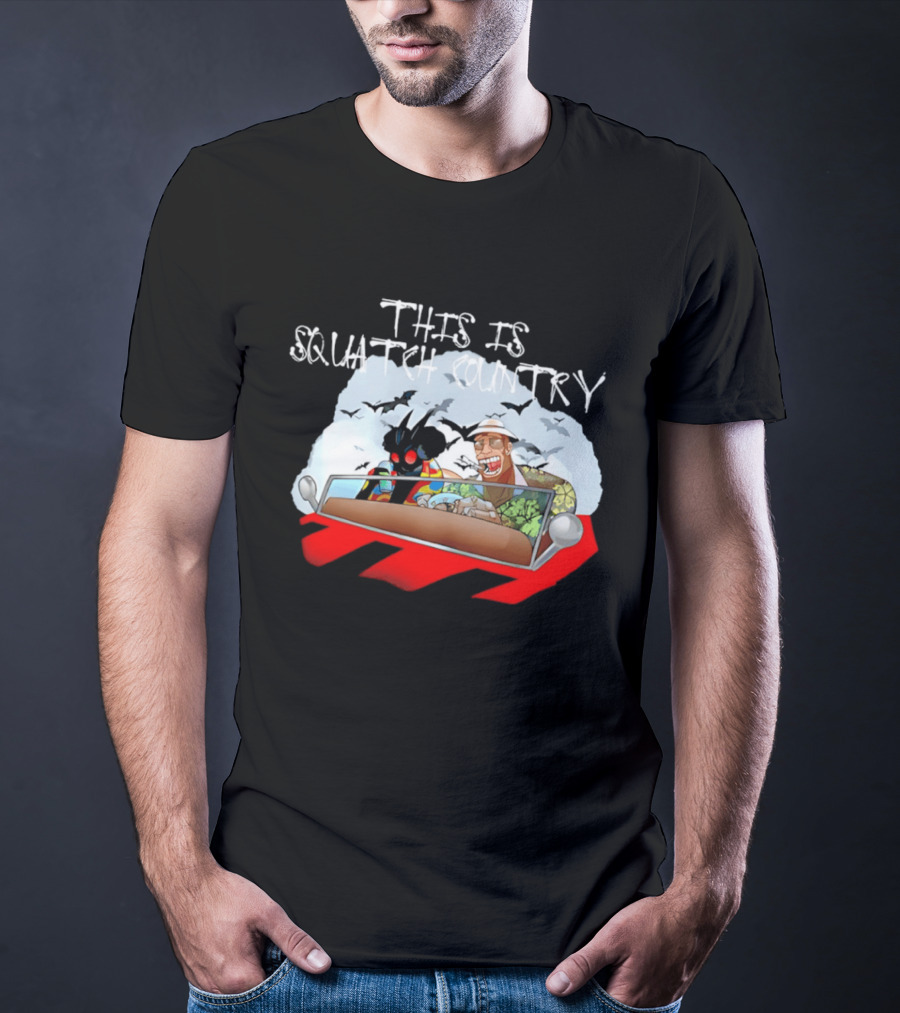 This Is Squatch Country Cryptid Chronicles With Mothman And Sasquatch T-Shirt