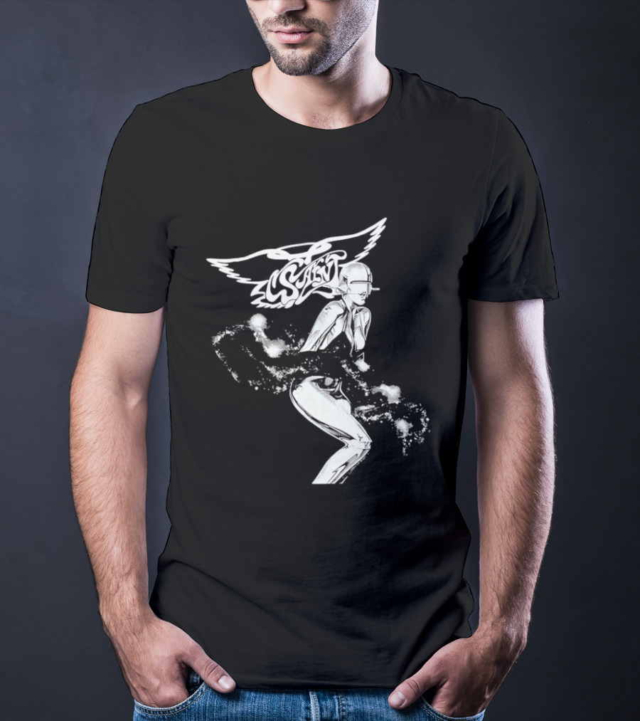 Aerosmith Wings Cosmic Robot Woman T-Shirt
