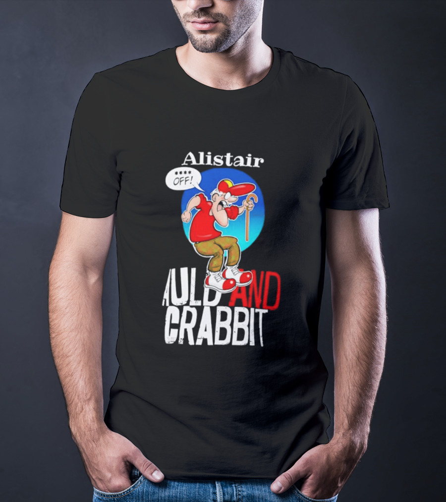 Alistair Auld And Crabbit Red Hat Cartoon Character With Cane T-Shirt