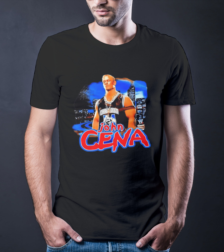 Chain Gang John Cena WWE Skyline City Scene T-Shirt