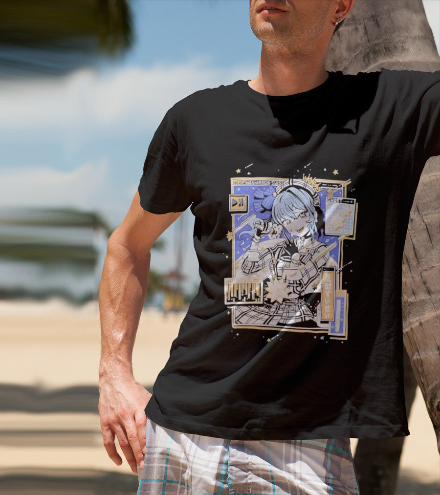 Hoshimachi Suisei GHOST Stellarstill VTuber Idol Celestial Starry Night Aesthetic T-Shirt