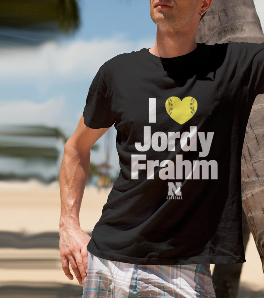 I Heart Jordy Frahm Nebraska Cornhuskers Softball T-Shirt