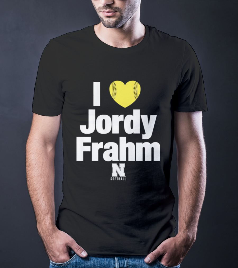 I Heart Jordy Frahm Nebraska Cornhuskers Softball T-Shirt