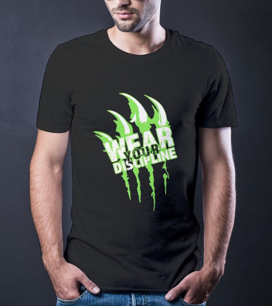 Distressed Green Claw Wear Your Discipline Claw Marks T-Shirt