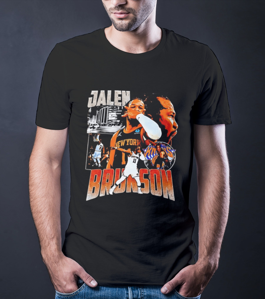 Jalen Brunson New York Knicks Basketball Collage Knicks T-Shirt