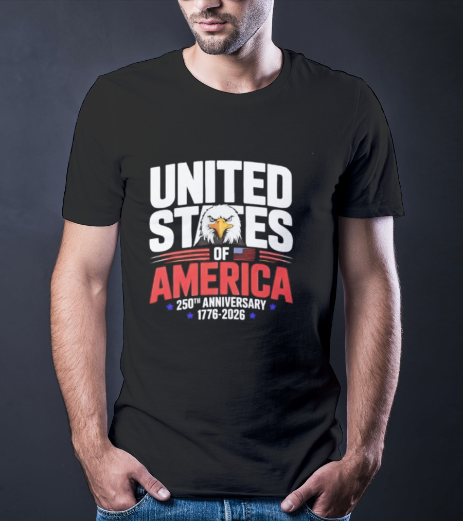 United States Of America 250th Anniversary 1776 2026 Celebration T-Shirt