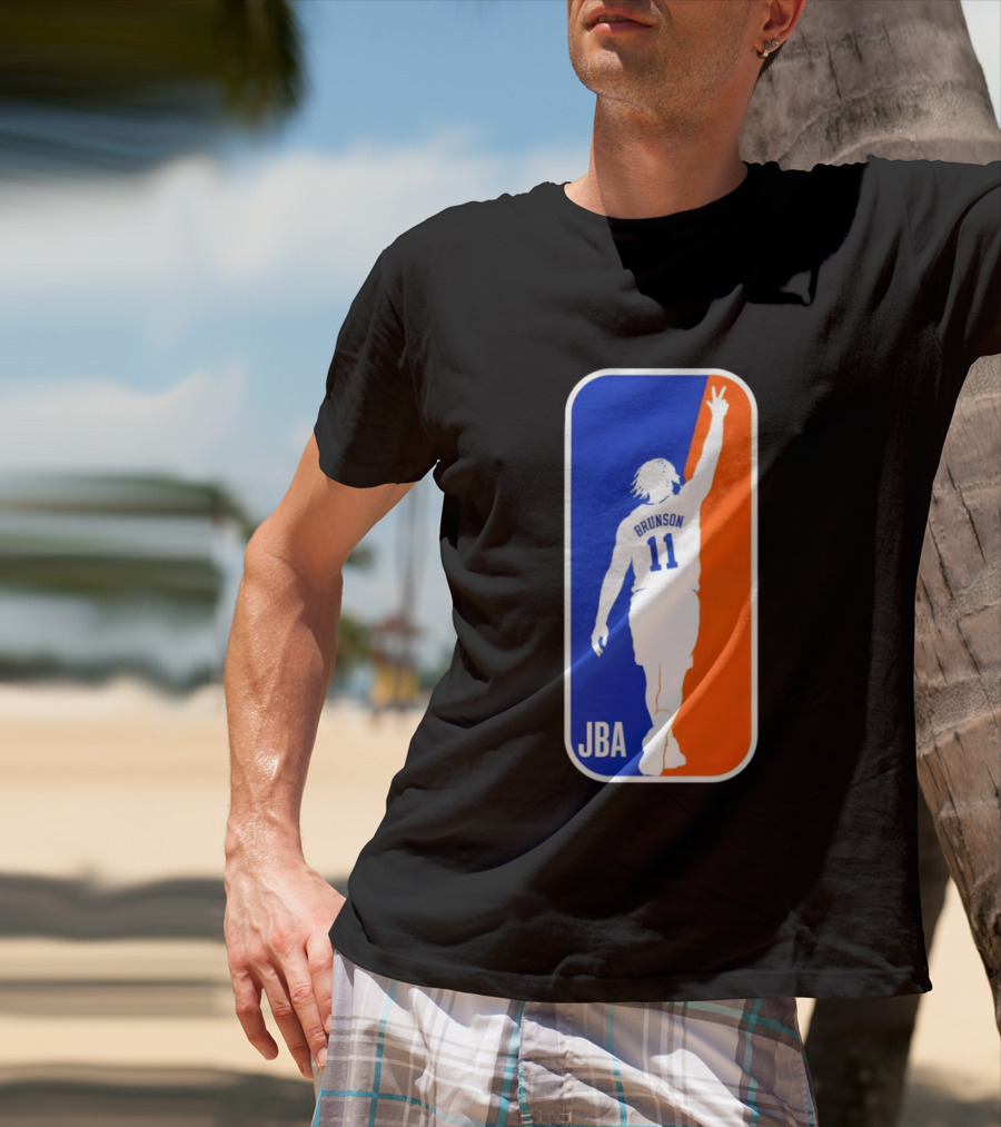 Jalen Brunson 11 JBA Basketball Victory Sign New York T-Shirt