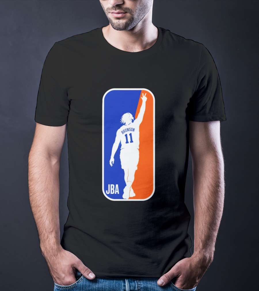 Jalen Brunson 11 JBA Basketball Victory Sign New York T-Shirt