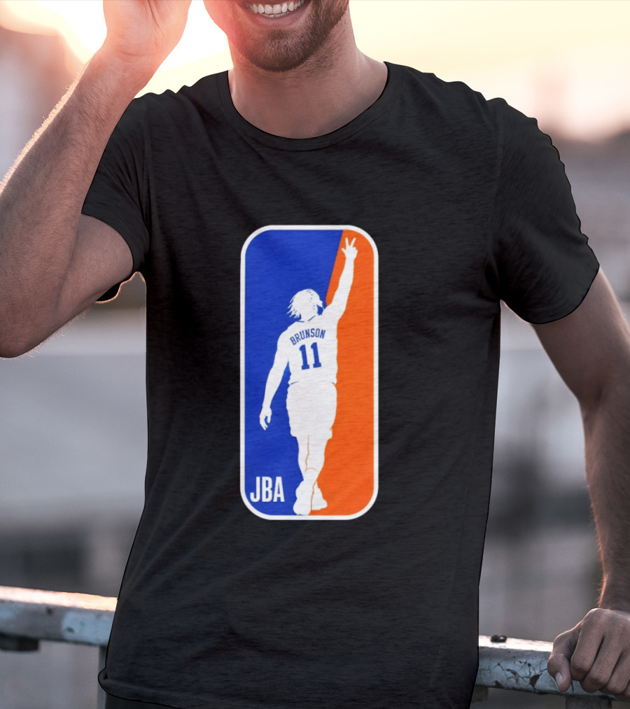 Jalen Brunson 11 JBA Basketball Victory Sign New York T-Shirt