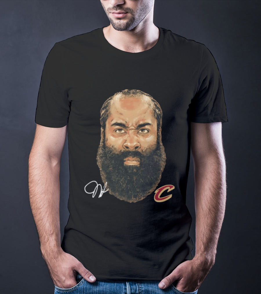 James Harden Cleveland Cavaliers Iconic Beard NBA T-Shirt