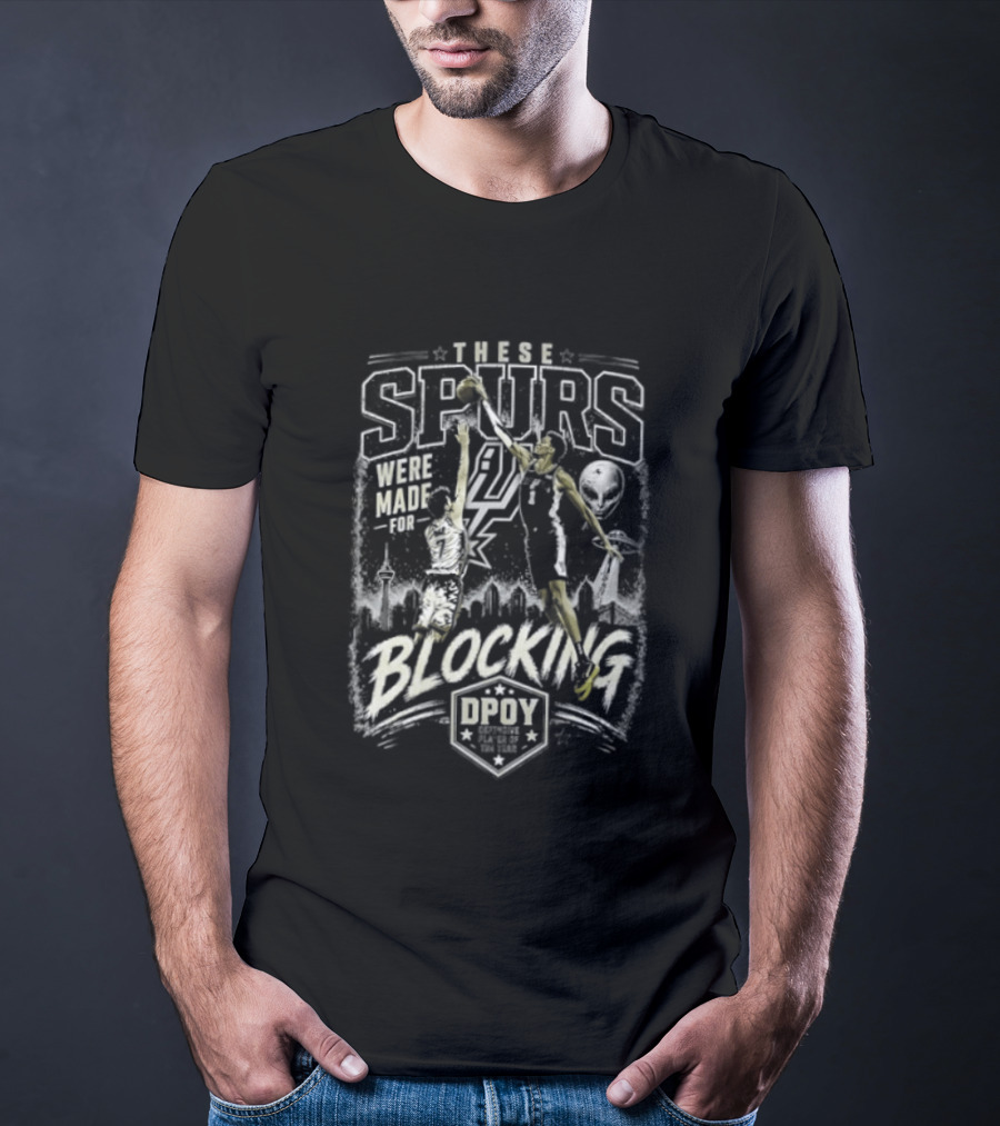 These Spurs Were Made For Blocking San Antonio Basketball Team Number 21 Player Dunking T-Shirt