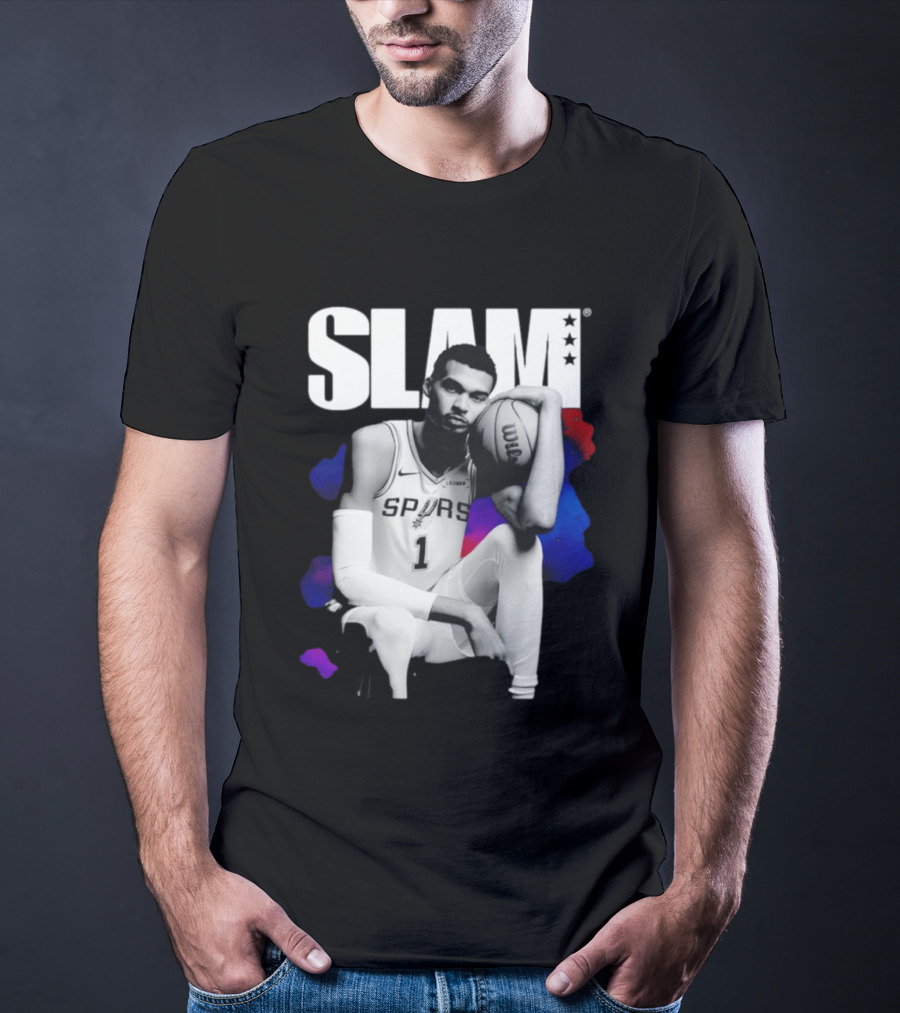 SLAM Victor Wembanyama Spurs Basketball T-Shirt