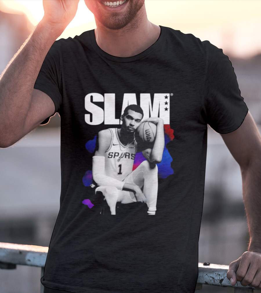SLAM Victor Wembanyama Spurs Basketball T-Shirt