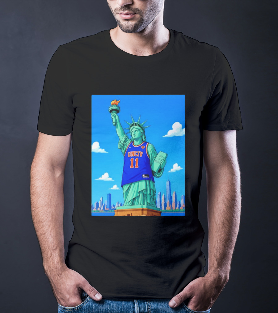 UNCIV 11 Jersey On Statue Of Liberty New York Knicks T-Shirt